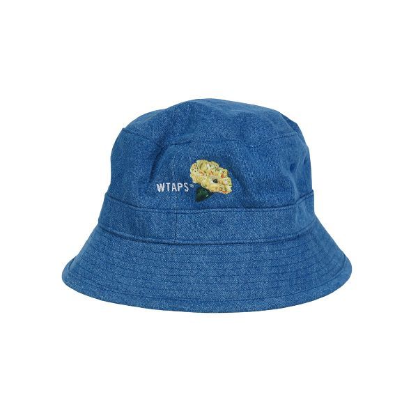 WTAPS ダブルタップス 24SS BUCKET 01|HAT|COTTON.DENIM.SIGN 241HCDT-HT09 バケット ハット コットン デニム サイン インディゴ 帽子 サイズ03 L mayz