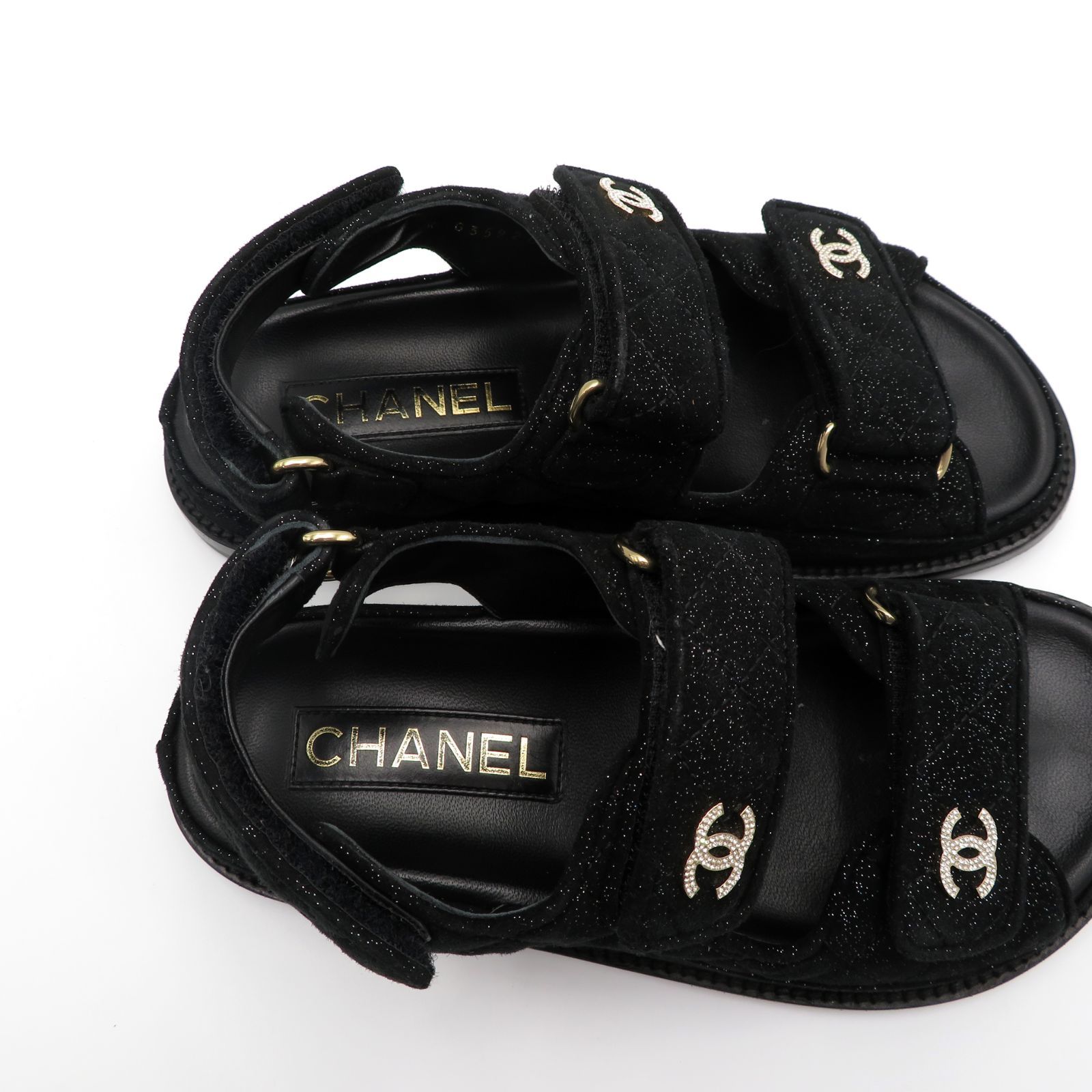 CHANEL シャネル 34 スポーツ サンダル ココマーク CCマーク G35927