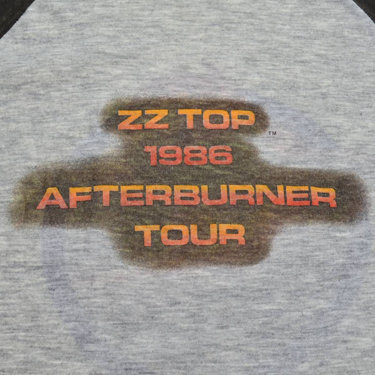 【VINTAGE】80s ZZ TOP AFTERBURNER TOUR 1986七分袖Tシャツ