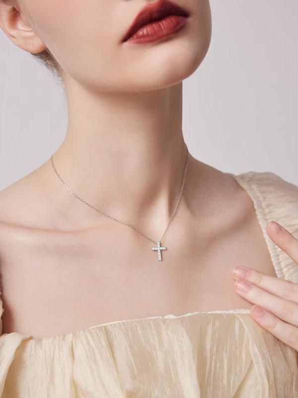 3連 クロスネックレス シルバー925製 ゴールドコーティング メンズ