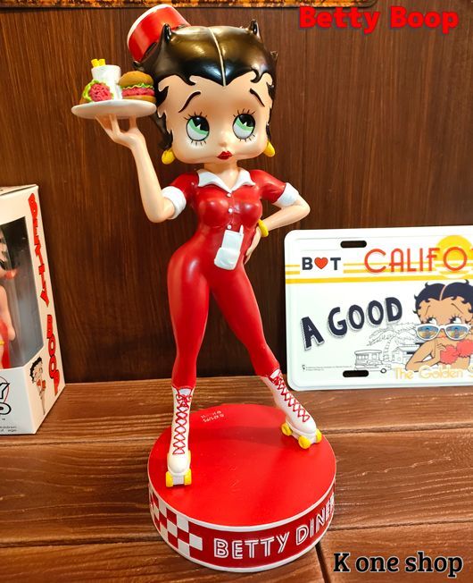 大きめ【ベティブープ ダイナーフィギュア】H30.5cm Betty Boop