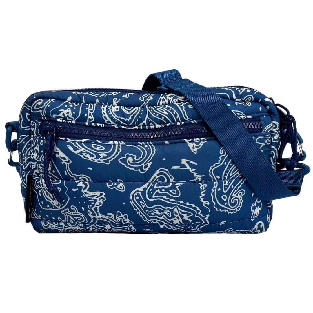 バッグ SUPREME 22AW Puffer Pouch Blue paisley Supreme Puffer Neck Pouch Bag Blue Paisley FW22 Week 14