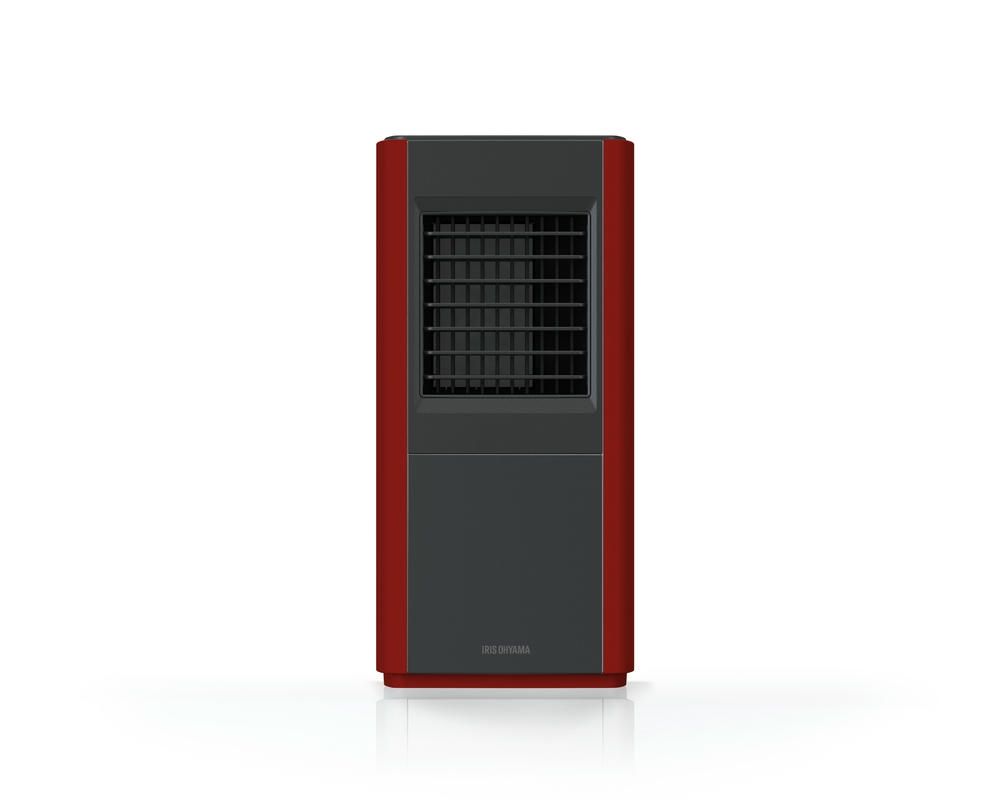 アイリスオーヤマ ヒーター セラミックファンヒーター 大風量 600|1000W|1200W 3段階温度調整 転倒オフ機能 速暖 幅17.5×奥行19.15×高さ37.1 小型 スリム コンパクト レッド IRIS OHYAMA CH-12TDS1-R