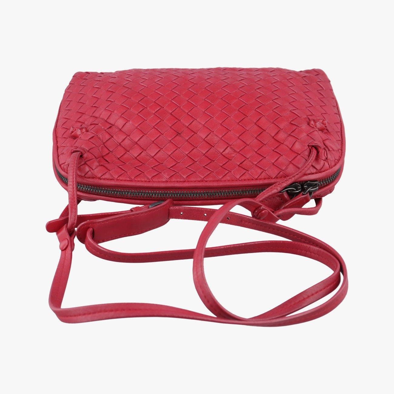 ボッテガヴェネタBottega Venetaノディーニ イントレチャートレッドラムスキンB06213214J DECORATOM_COM_BR