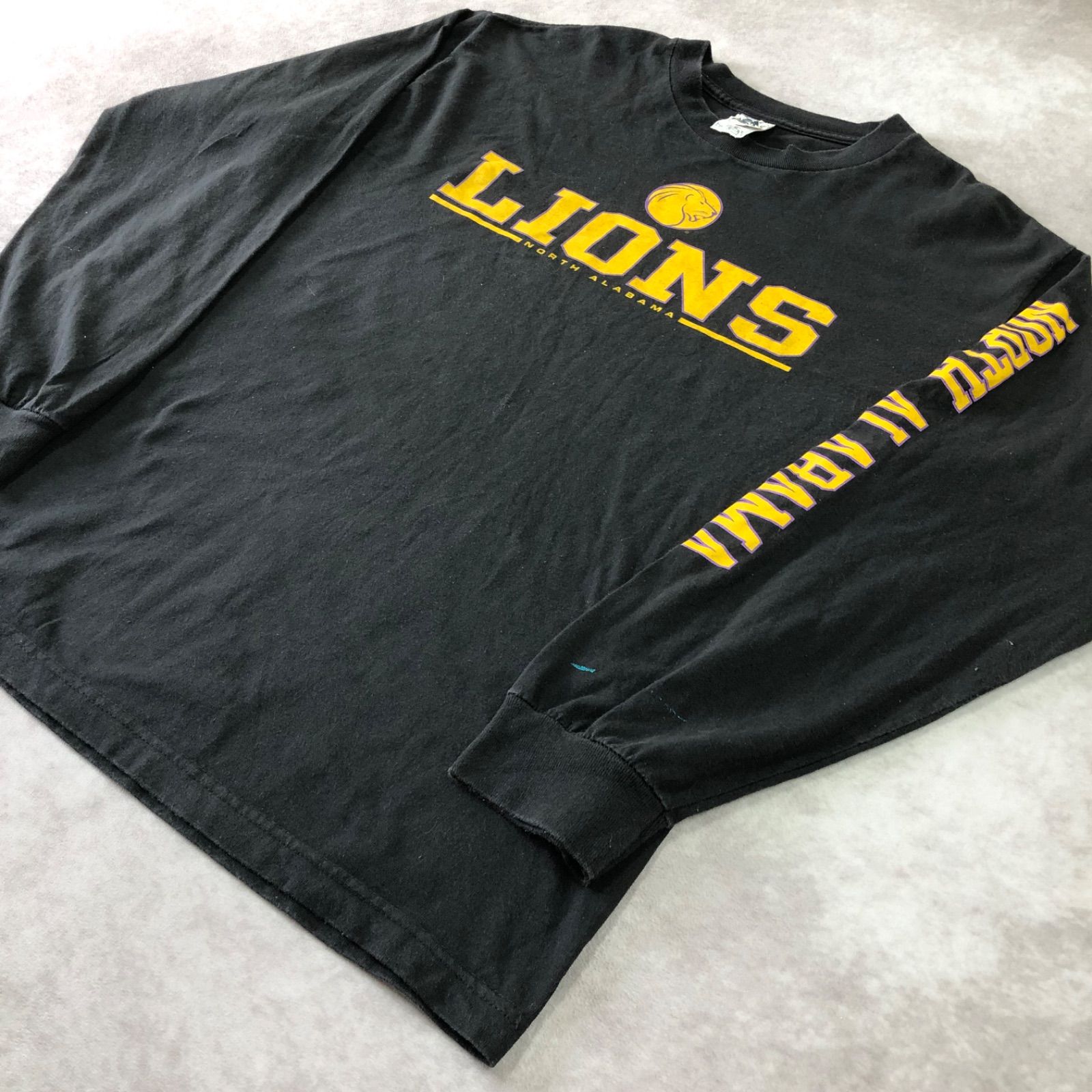 ALSTYLE アルスタイル Tシャツ 長袖 ロンT 袖プリント NORTH ALABAMA LIONS ノース・アラバマ・ライオンズ スポーツ フットボール 古着 USED Vintage ヴィンテージ