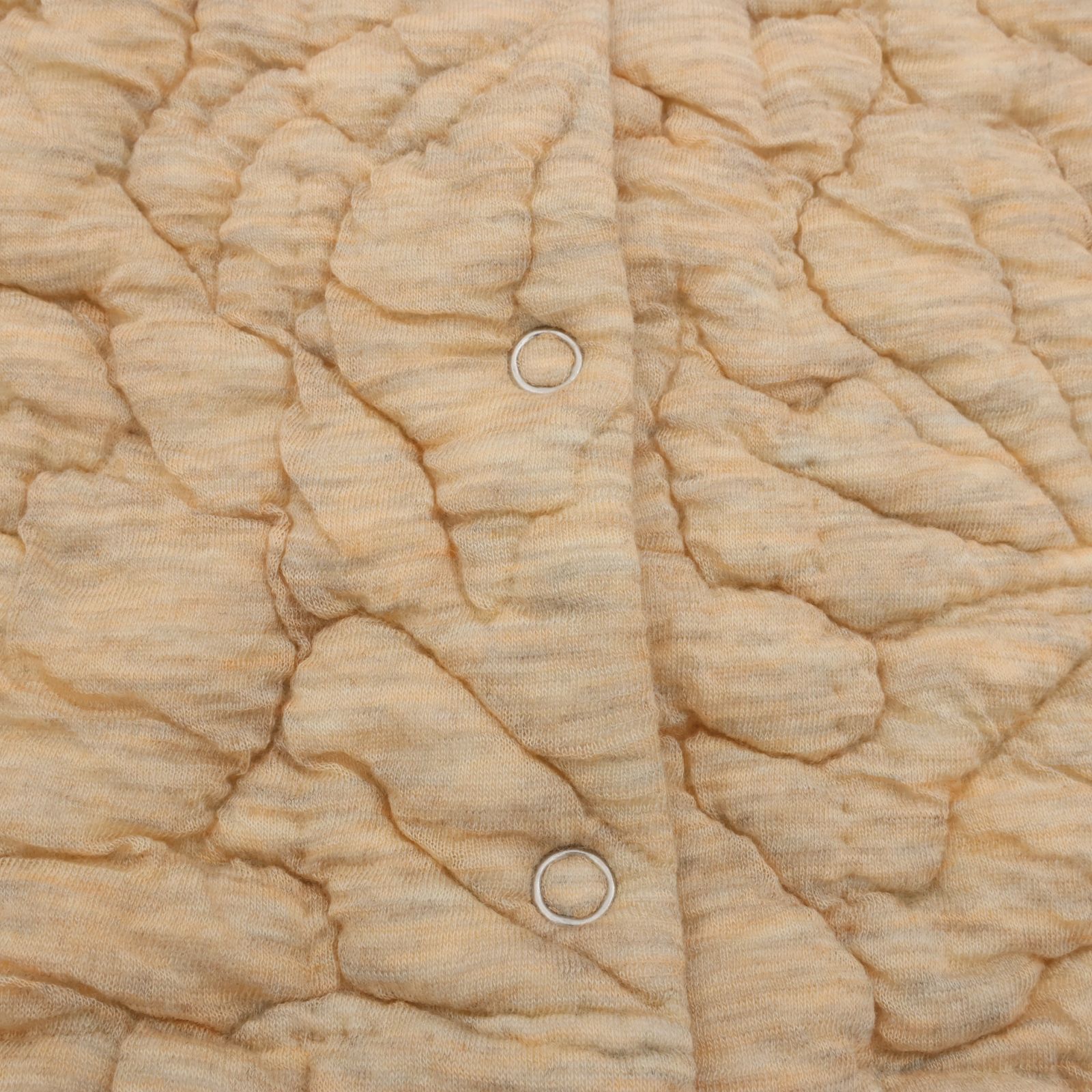 MEYAME メヤメ FLOWER QUILTING VEST LIGHT BEIGE フラワー