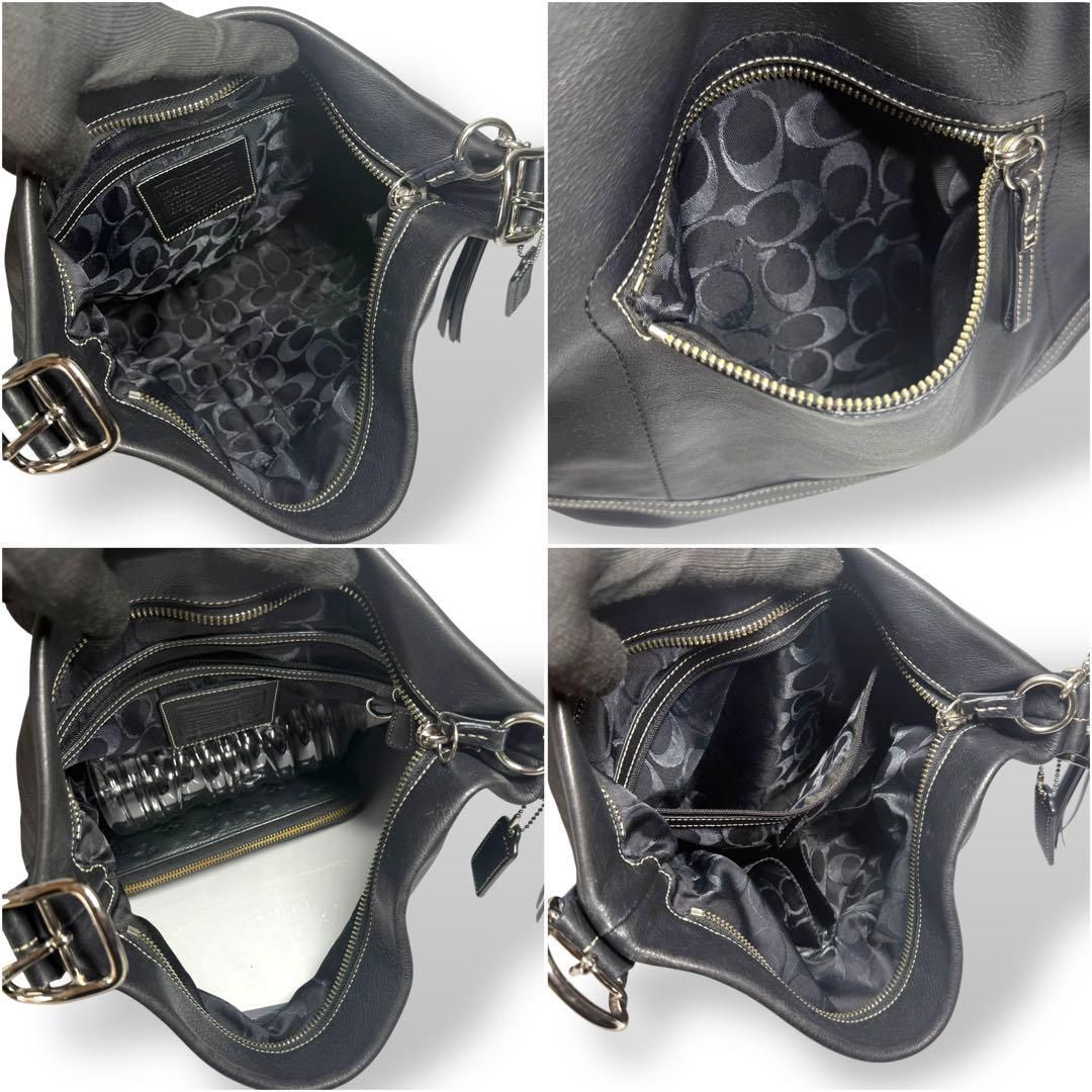 希少色 VintageCoach オールドコーチ✨️ハンドバッグ　グラブタンレザー 極希少✨ オールドコーチ COACH ハンドバッグ 黒 グラブ