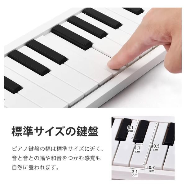 電子キーボード 折りたたみ式 電子ピアノ 61鍵盤 日本語表記