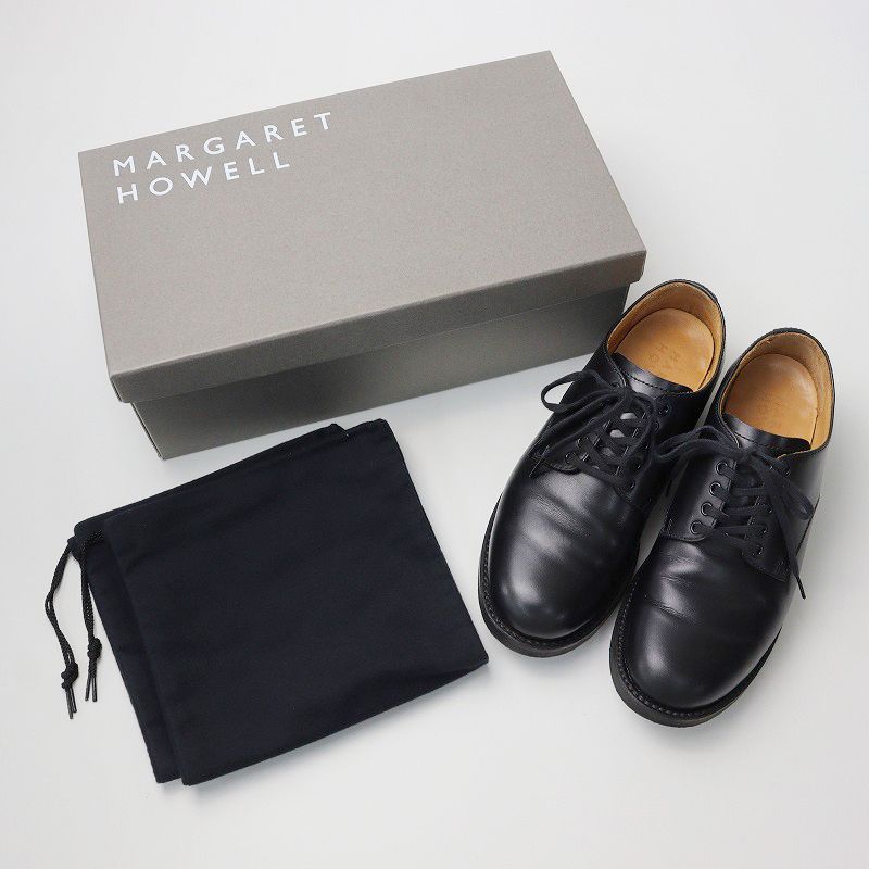 MARGARET HOWELL レザーシューズ ブラック マーガレットハウエル