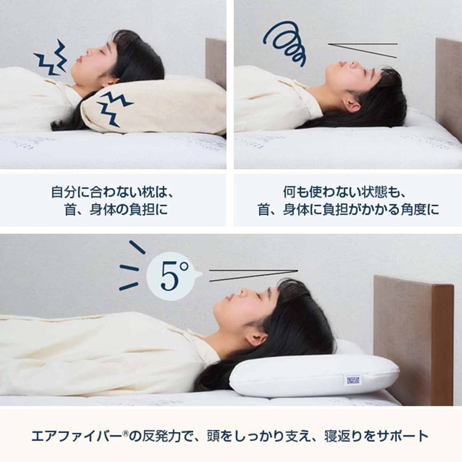 エアウィーヴ ストレートネック枕 5.0cm-7.0cm エアウィーヴ ストレートネック枕 5.0cm-7.0cm