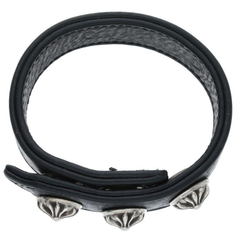 極美品 クロムハーツ 3BTN/2SNP/ クロスボール3ボタン2スナップ CHROME HEARTS クロムハーツ ブレスレット 3BTN/2SNP/クロス