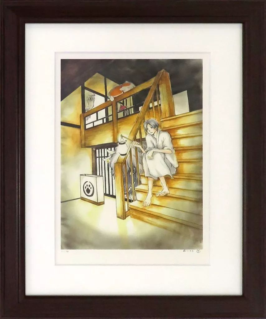 セル画 原画 夏目友人帳 大原画展 直筆サイン入り額装版画 原作版 版画19