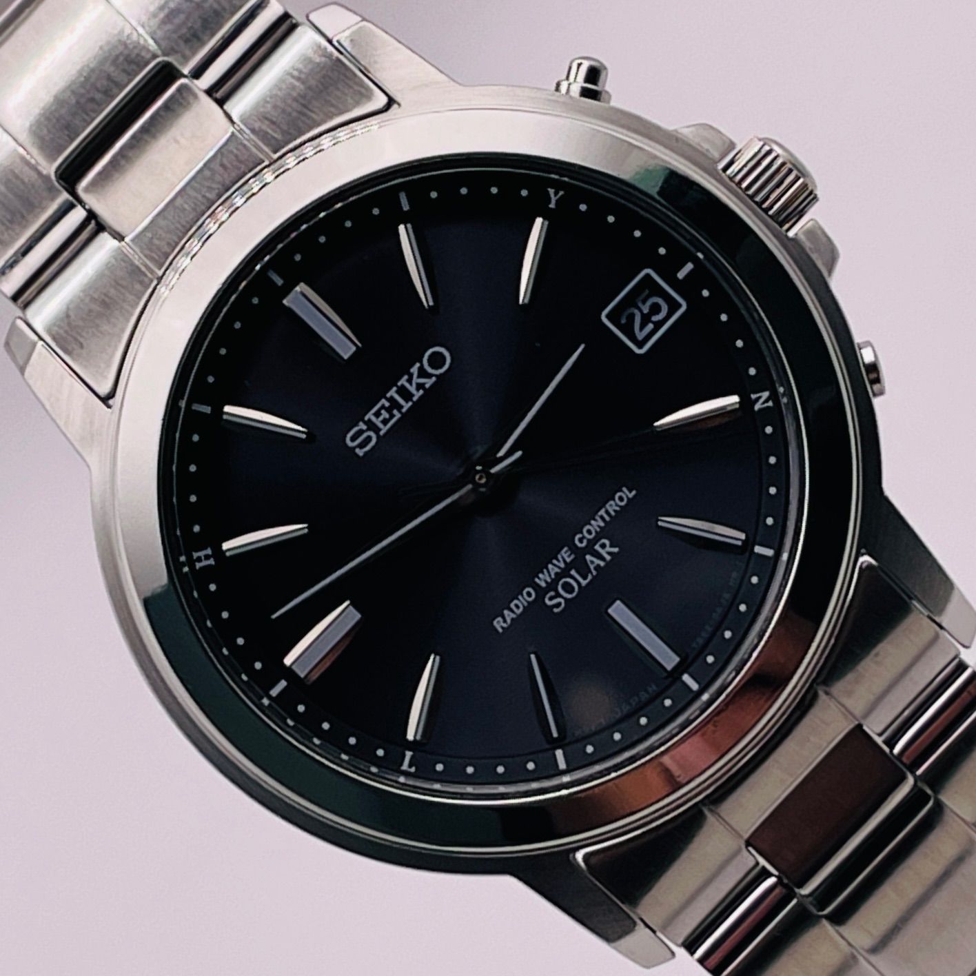 T583）美品 正常稼動 SEIKO セイコー 電波ソーラー SELECTION