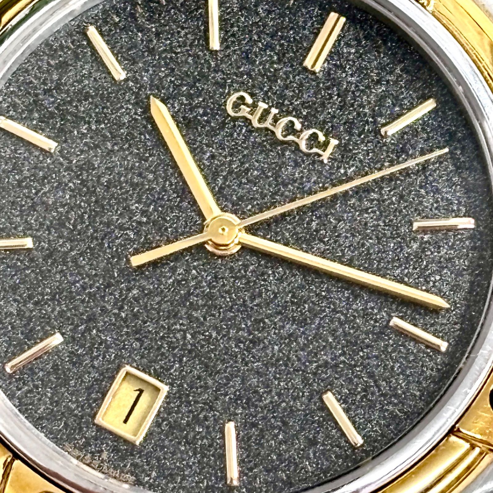 上美品⭐️GUCCI グッチ】 GPコンビモデル 9040M メンズクオーツ腕時計 