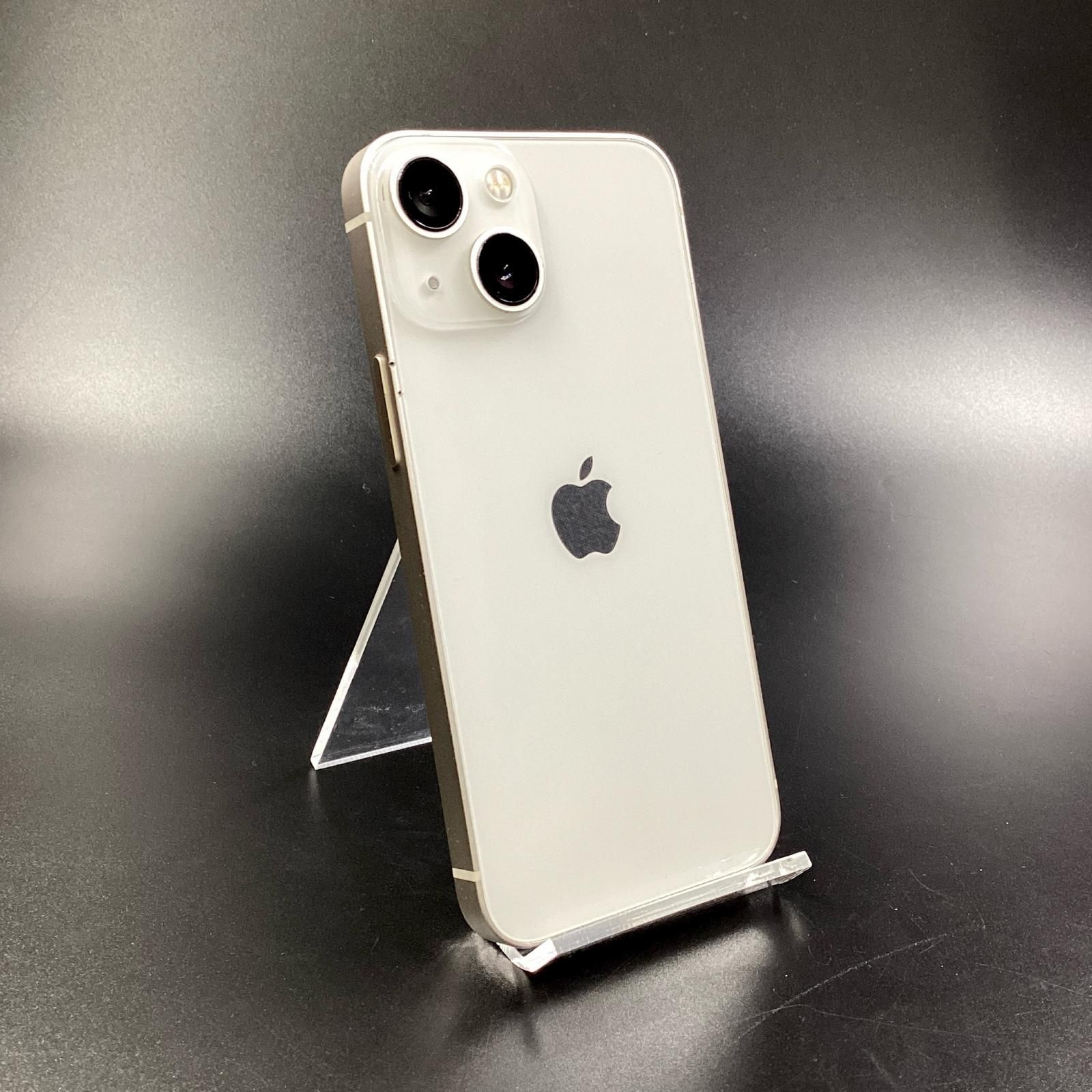 【全額返金保証】【最速発送】Apple iPhone 13 mini 128GB スターライト docomo 白ロム 84% 動作確認済