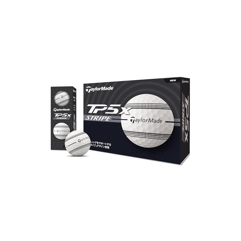 テーラーメイド TAYLOR MADE TMJ24 TP5x Stripe JPN dz ティーピーファイブ エックス ストライプ ゴルフボール ホワイト 0