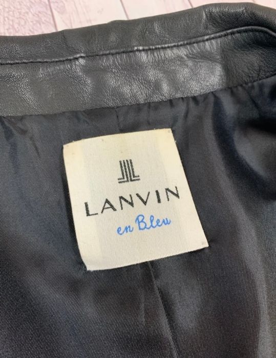ランバンオンブルー LANVIN en Bleu ライダース レザー