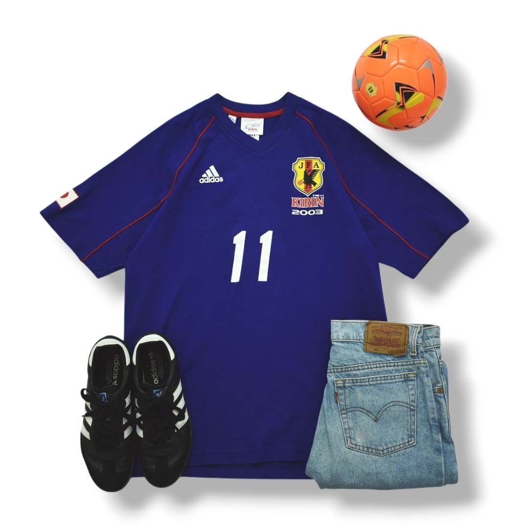 支給品　日本代表　キリンKIRIN　アディダス　半袖ユニフォーム 新品未使用】 アディダス adidas x キリン KIRIN 日本代表 2003 HOME