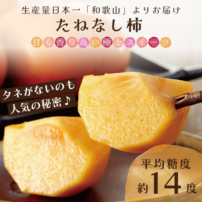 約5kg】種なし柿 和歌山産 サイズ混合 送料無料 - メルカリ