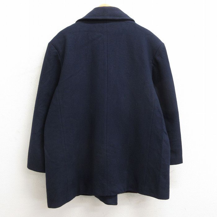 古着 長袖 ピーコート Pコート レディース 90s 大きいサイズ ロング丈