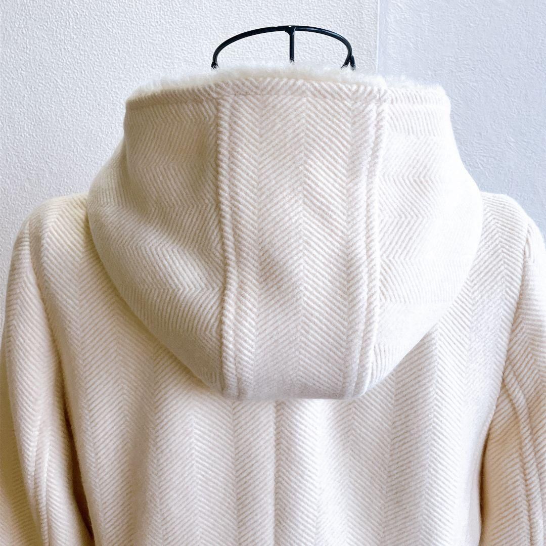 良品⭐️ イネド INED ダッフルコート アウター フード付き パーカー