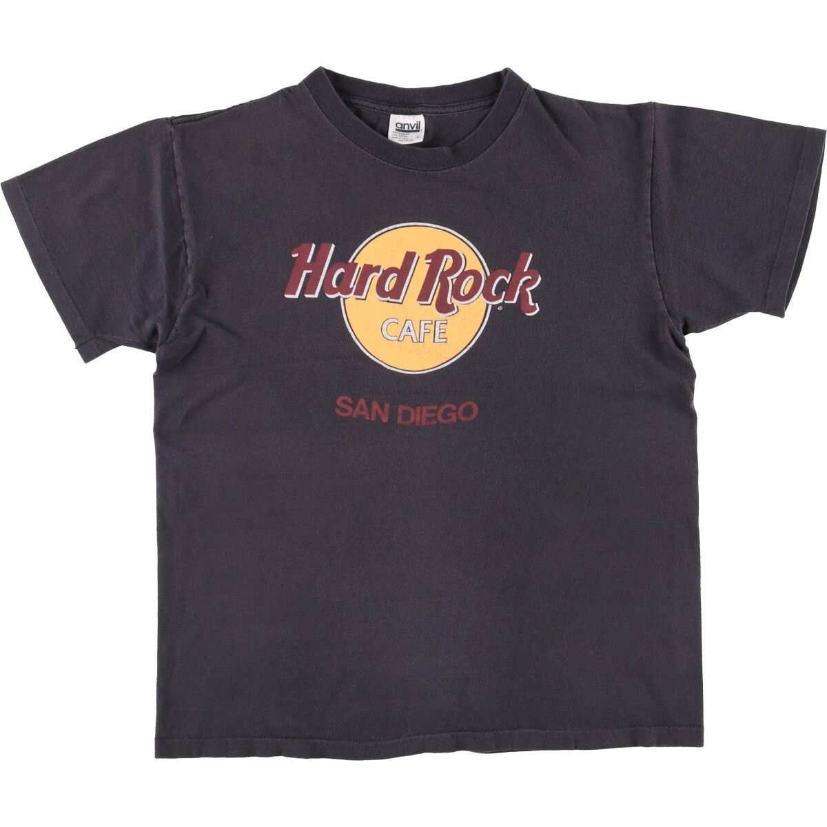 古着 90年代 アンビル Anvil HARD ROCK CAFE ハードロックカフェ アドバタイジングTシャツ メンズL相当 ヴィンテージ|eaa541210
