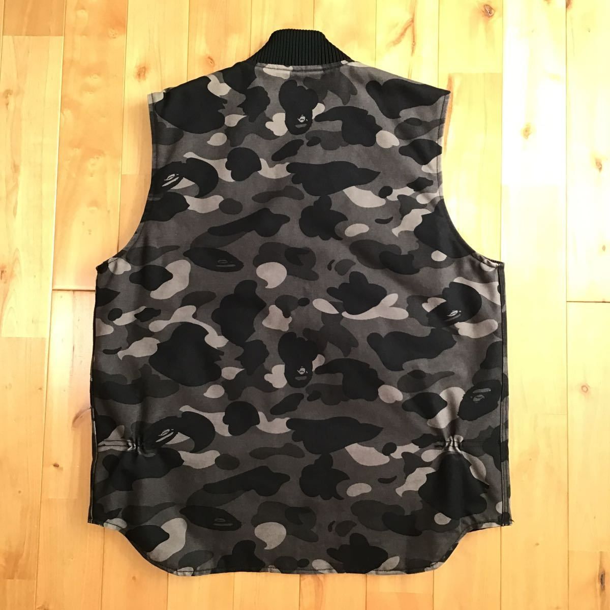 ☆激レア☆ Carhartt × BAPE ベスト Lサイズ Black camo a bathing ape 