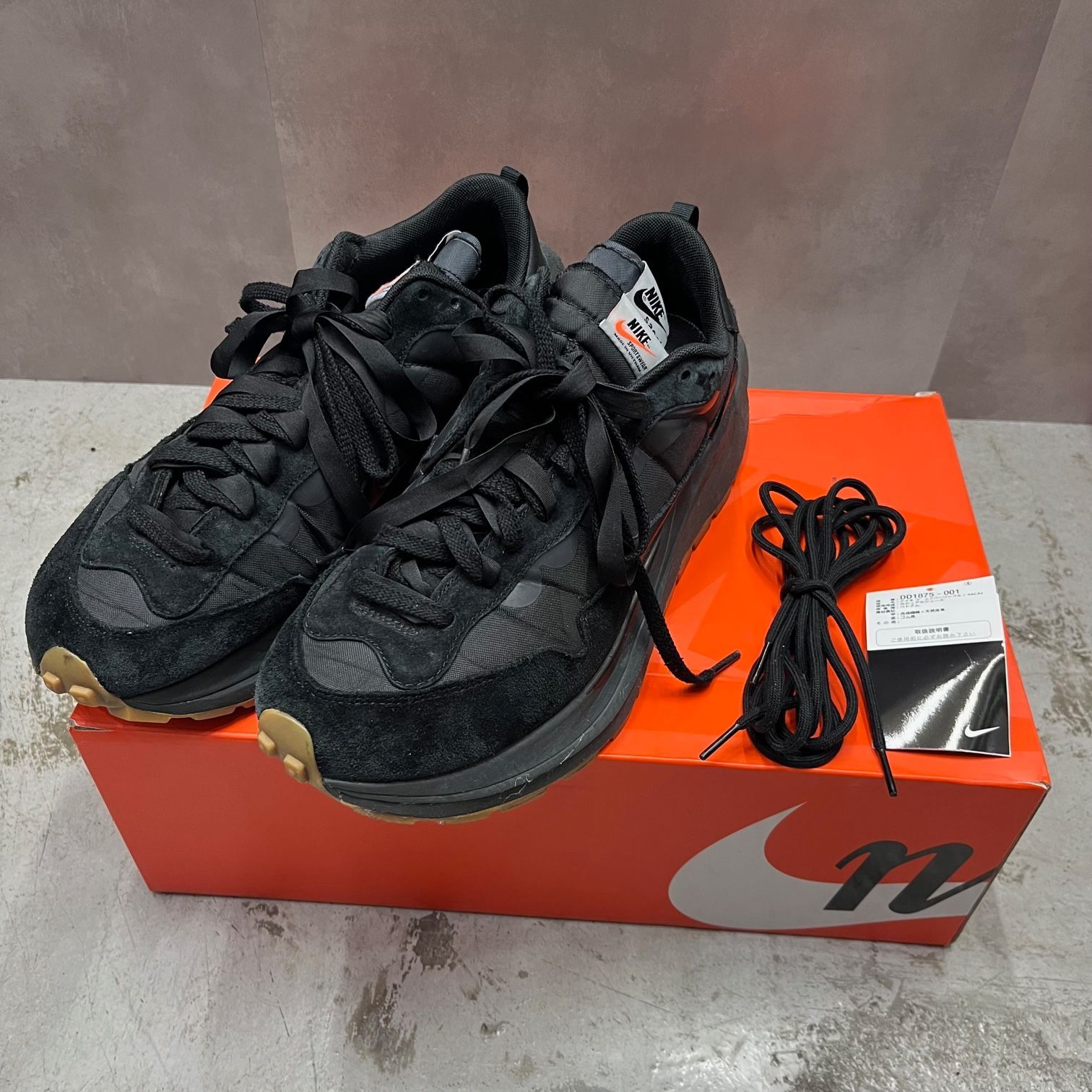 国内正規 sacai Nike VaporWaffle Black Gum DD1875-001 コラボ 