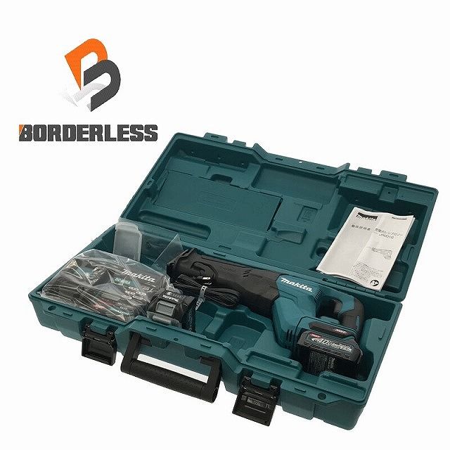 ☆未使用品☆ makita マキタ 40Vmax 充電式レシプロソー JR001GRDX バッテリー2個(2.5Ah) 充電器 ケース セーバーソー 107823