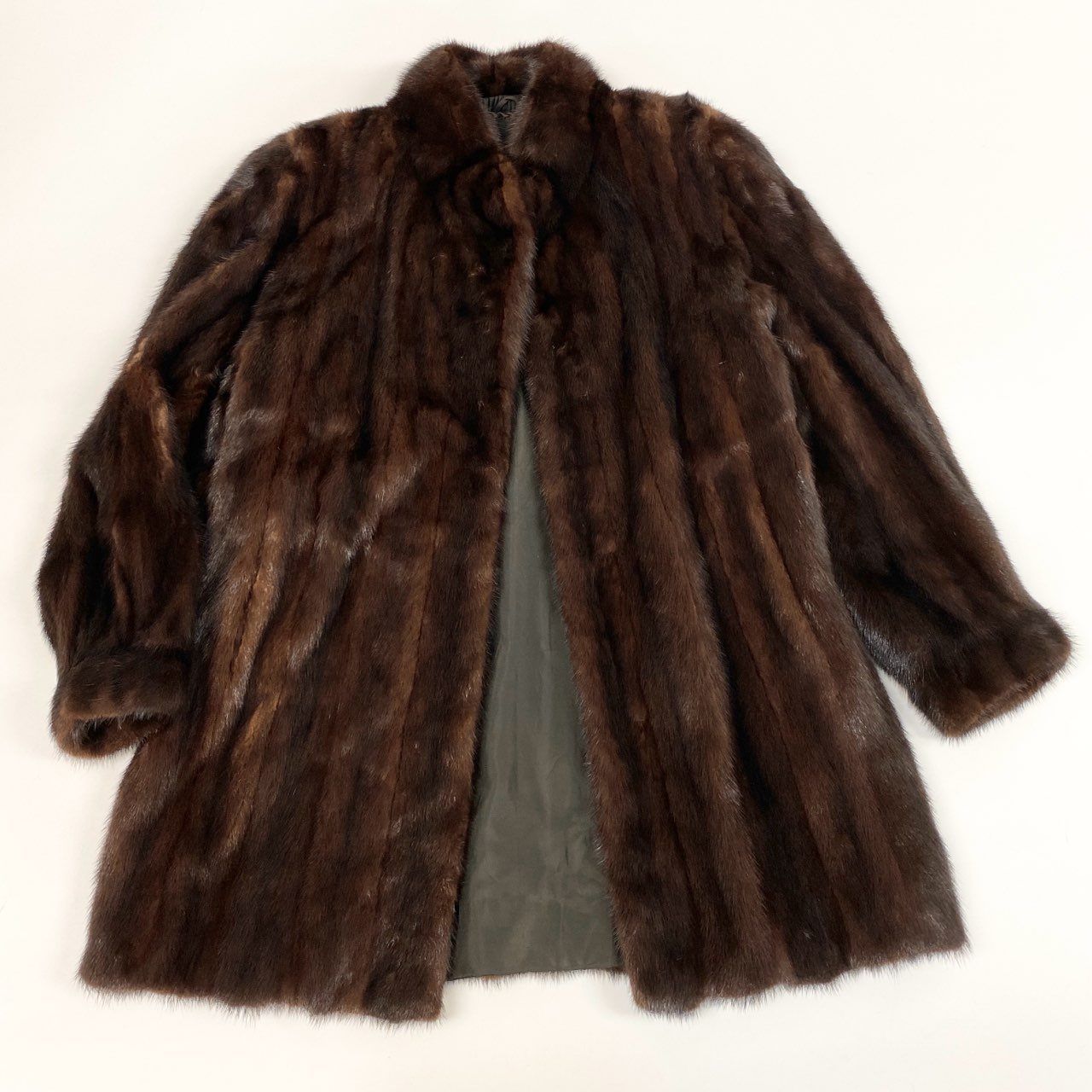 毛皮 ミンク コート SAGAMINK 着丈88cm サガミンク デミバフミンク 身幅大/極美品】デミバフ ミンク SAGAMINK 銀サガ セミロング 着丈81cm