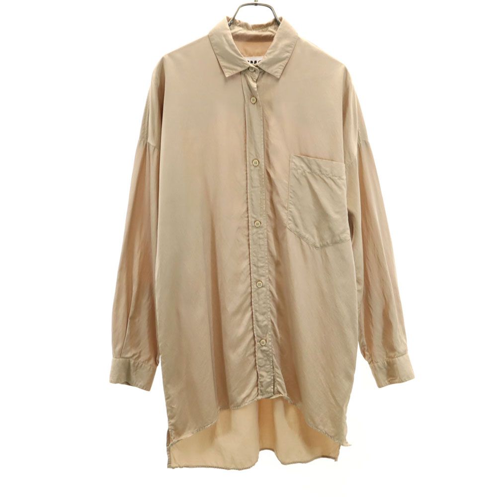 エムエムシックス メゾンマルタンマルジェラ イタリア製 長袖 シャツ 40 ベージュ MM6 Maison Martin Margiela マルジェラ レディース エムエムシックス メゾンマルタンマルジェラ イタリア製 長袖