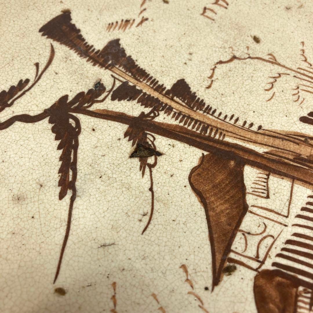 江戸初期 絵瀬戸大皿