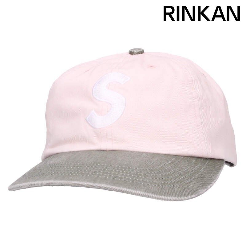 シュプリーム 25AW Pigment Coated 2-Tone S Logo 6-Panel ピグメント2トーンSロゴキャップ帽子 メンズ