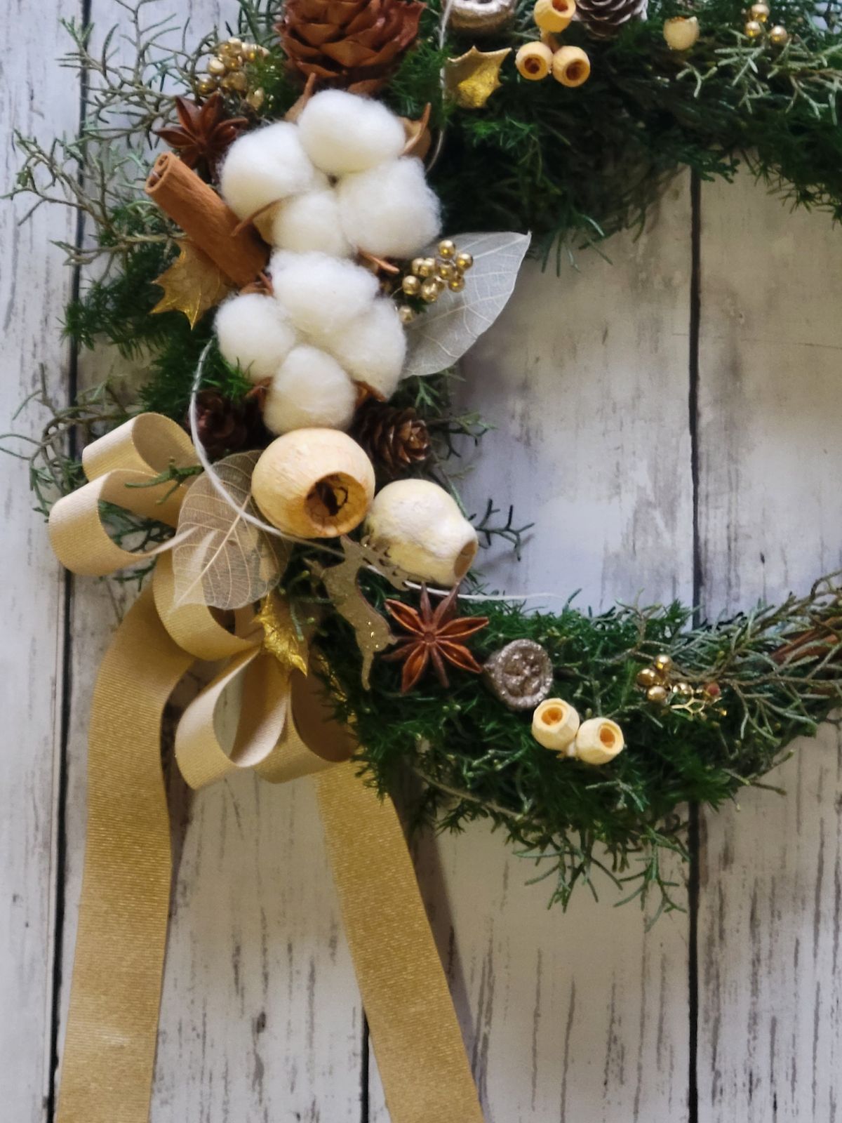 クリスマス☆リース☆トナカイ(スティック) クリスマスリース トナカイ