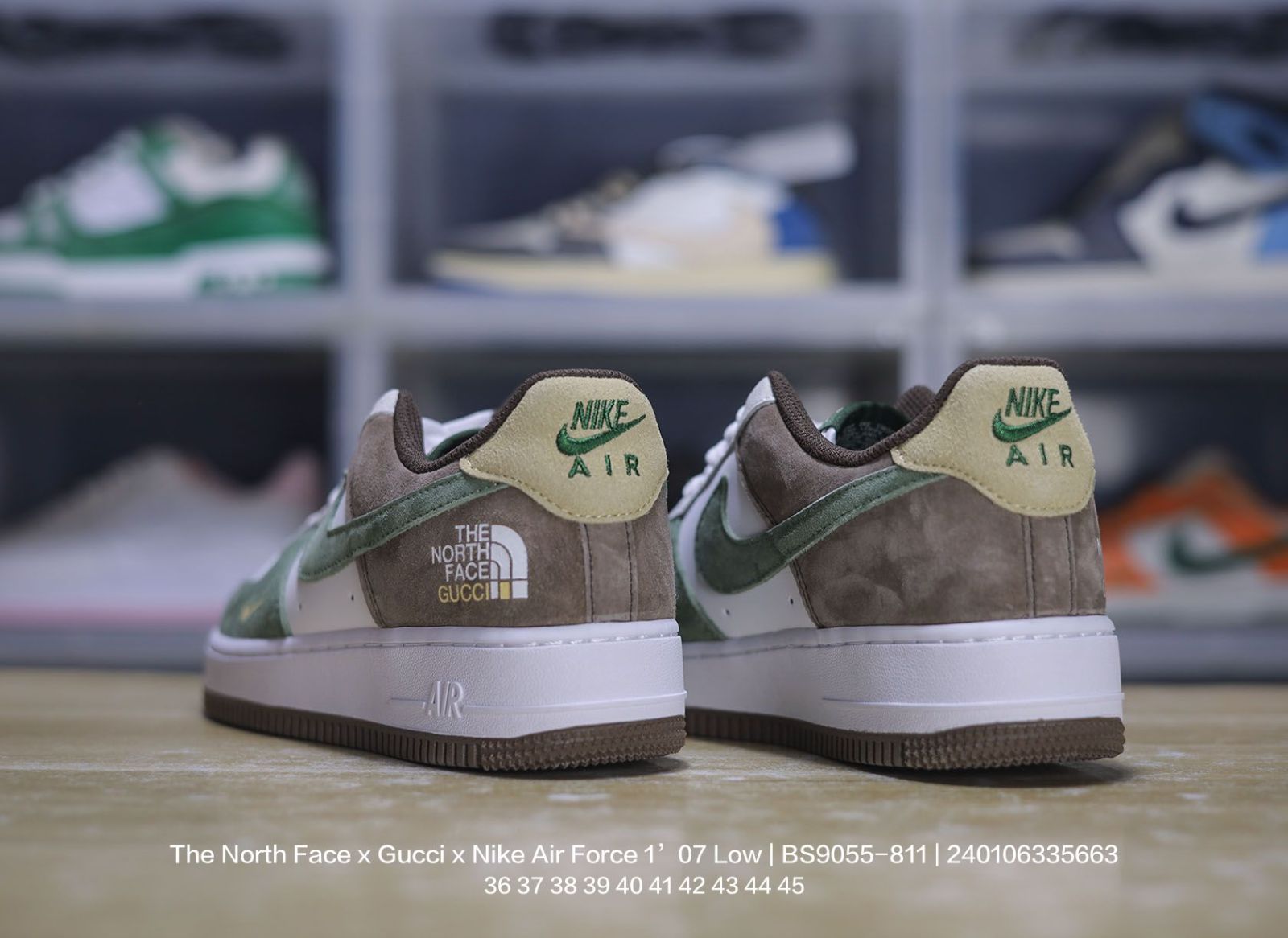The North Face x Nike Air Force 1’07 Low ザノースフェイス ナイキ　 外出　運動　散歩　柔らかい　快適　 ファッシュ