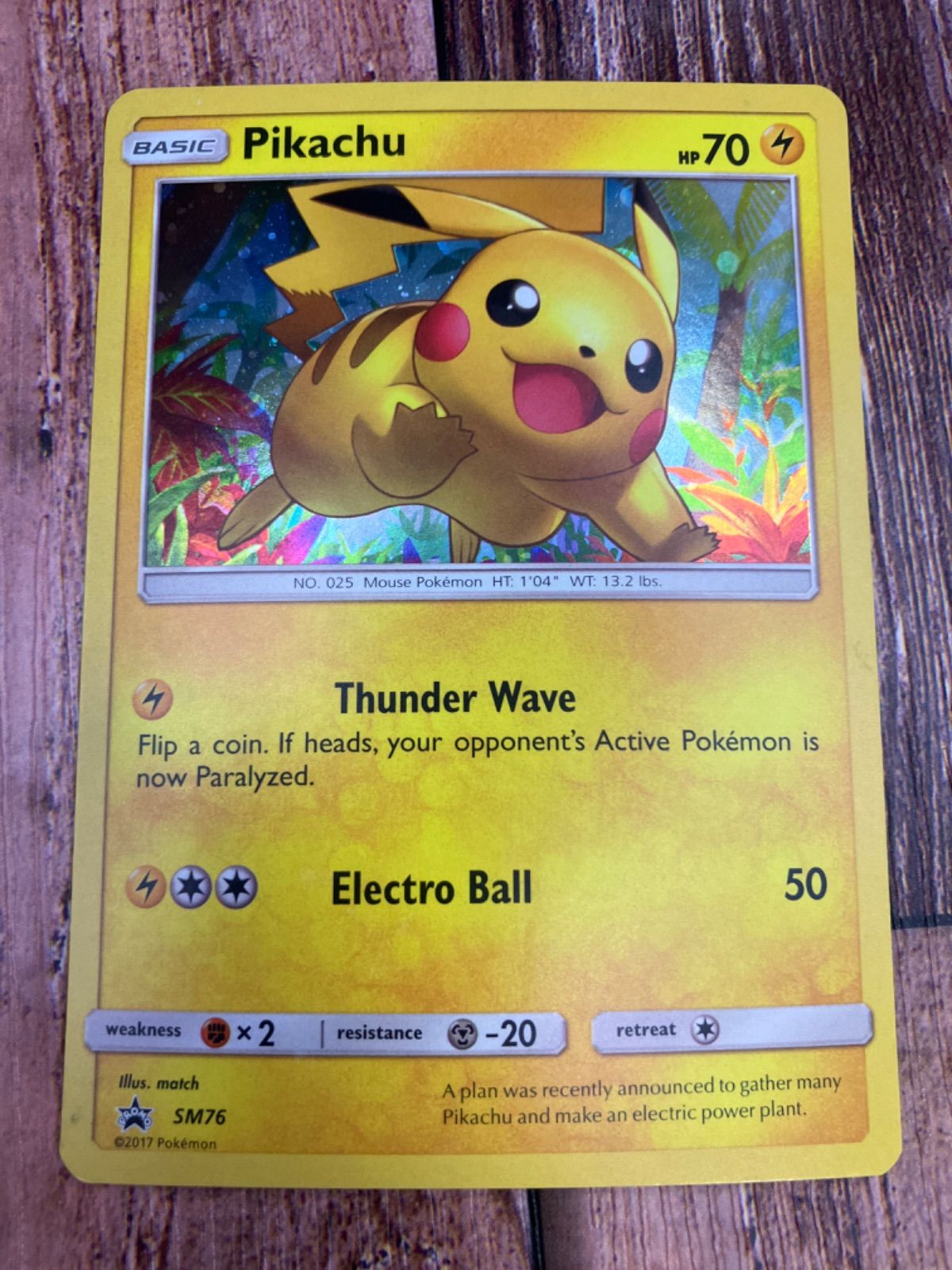 Pikachu ポケモンカード SM76 英語版　プロモ ピカチュウ SM76 プロモ ポケモンカード 英語版 - メルカリ