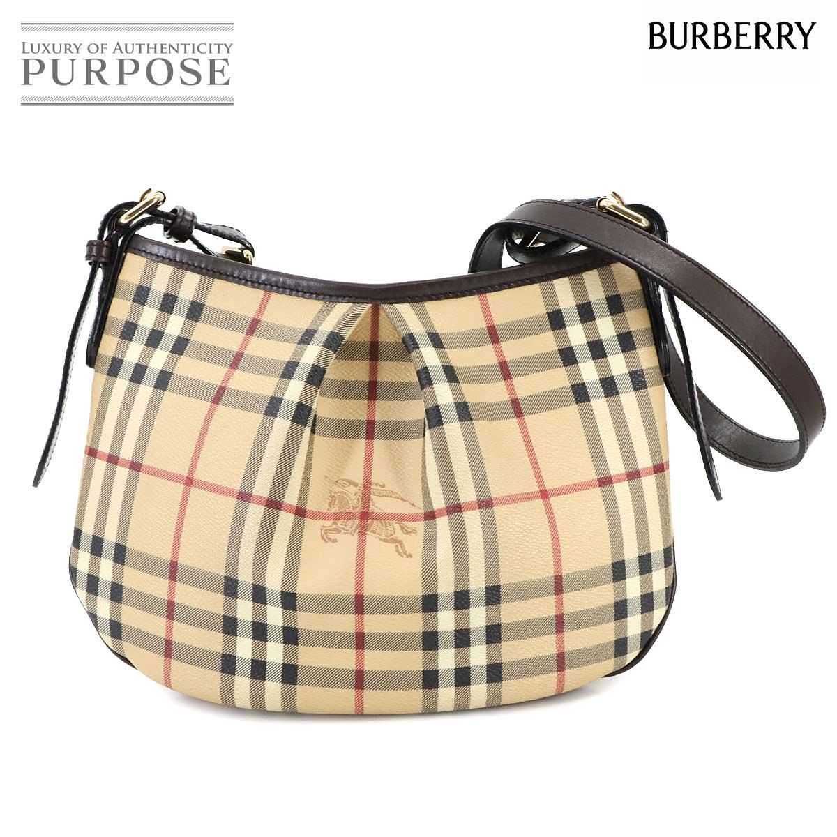 新品同様 バーバリー BURBERRY ヘイマーケットチェック ショルダー 