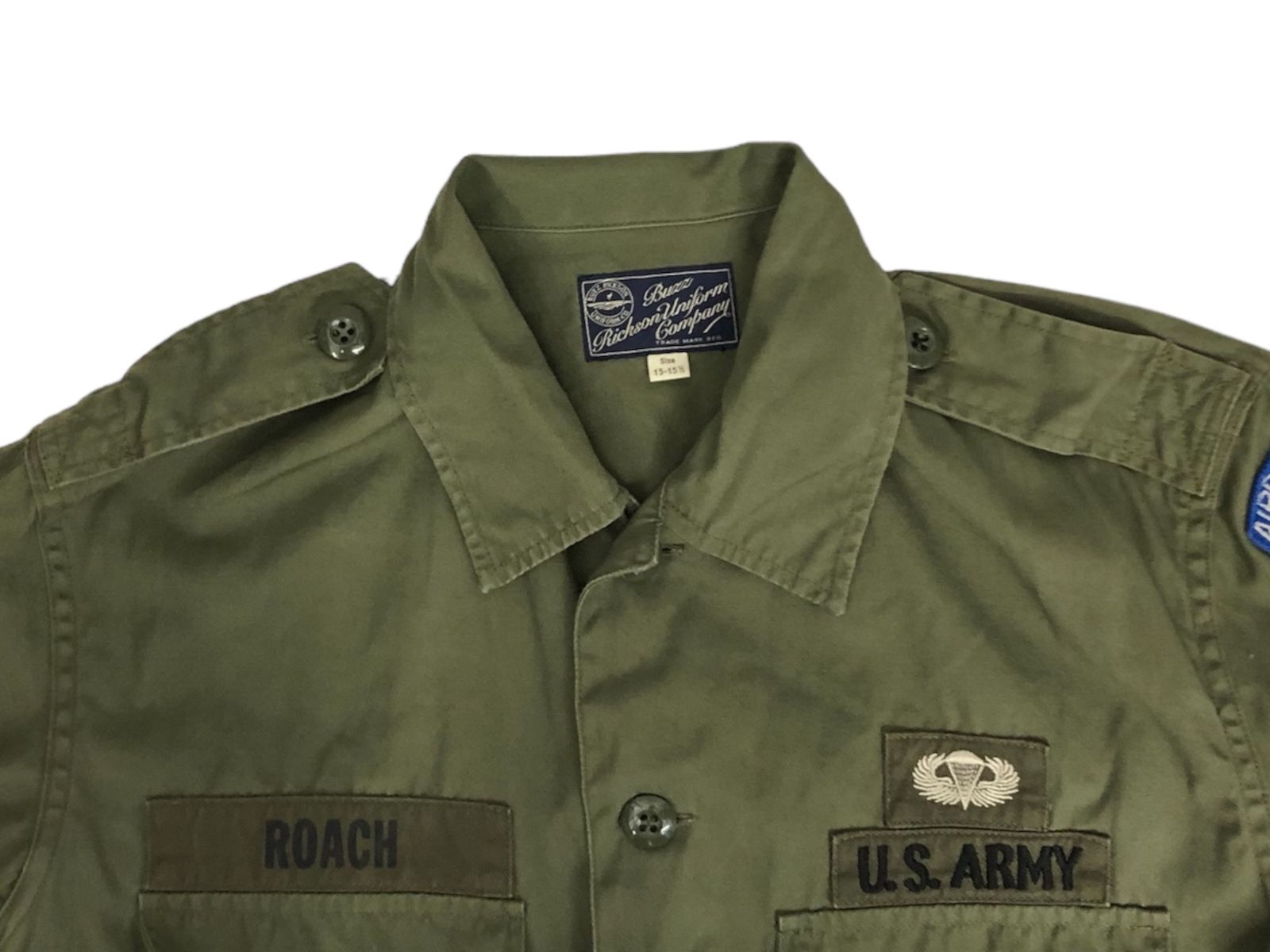 Buzz Rickson's (バズリクソンズ) ミリタリーシャツ 半袖 U.S. ARMY