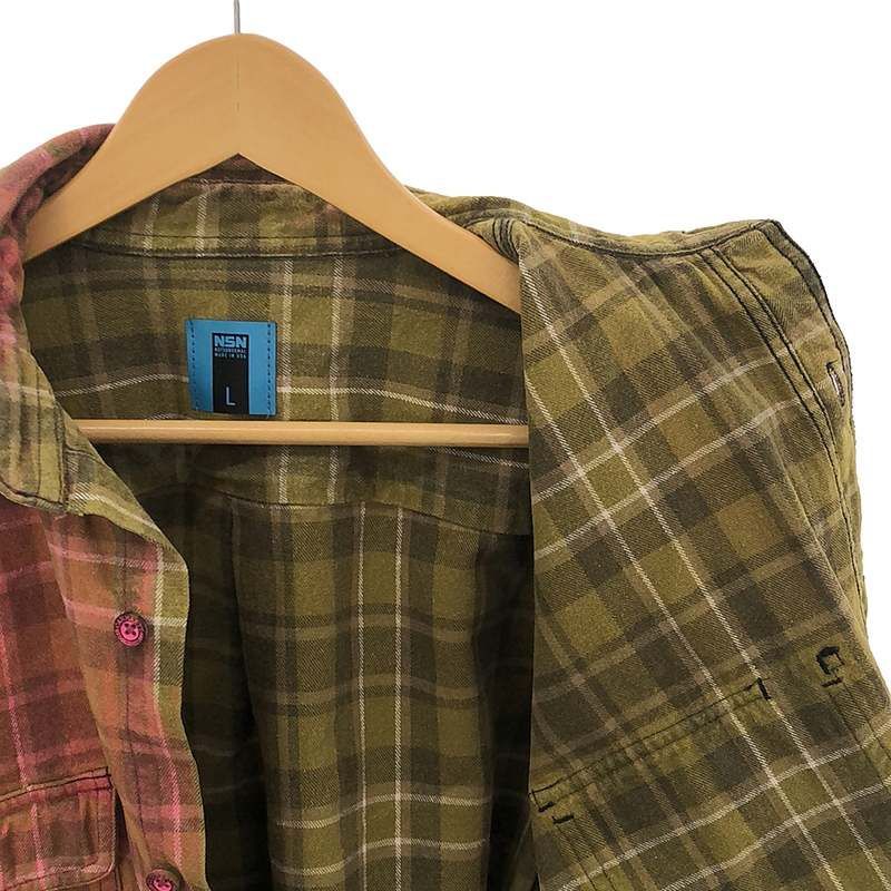 NotSoNormal / ノットソーノーマル | ヴィンテージ加工 Carhartt ボディ コットン チェック ネルシャツ | L | ピンク系 | メンズ NotSoNormal / ノットソーノーマル | ヴィンテージ加工 Carhartt