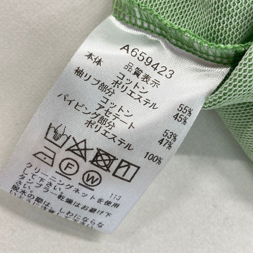 サイズ：38 ARCHIVIO アルチビオ ノースリーブポロシャツ グリーン系