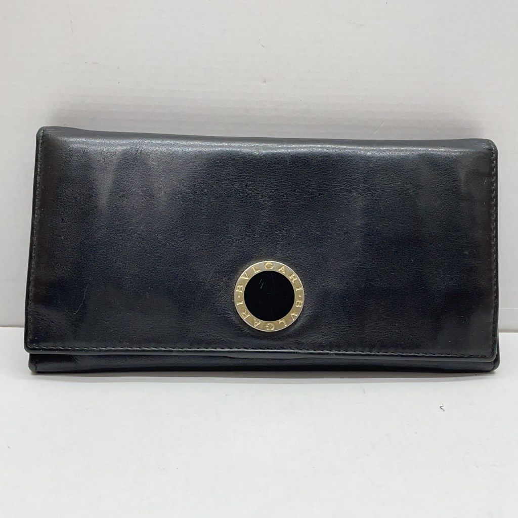 01w-5475 ブルガリ BVLGARI ロングウォレット レザー 箱無し 長財布