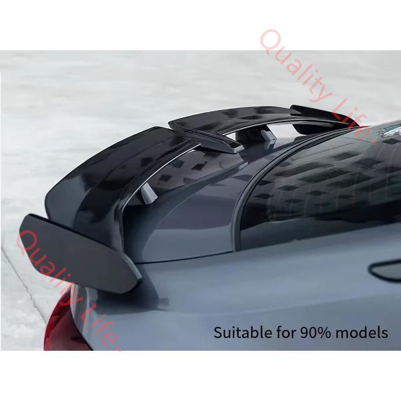 全長140cm 汎用 リアスポイラー 穴あけ不要 リアウイング GTウイング クーペ セダン BRZ GR86 光沢ブラック FFCRYSTALESIA_COM