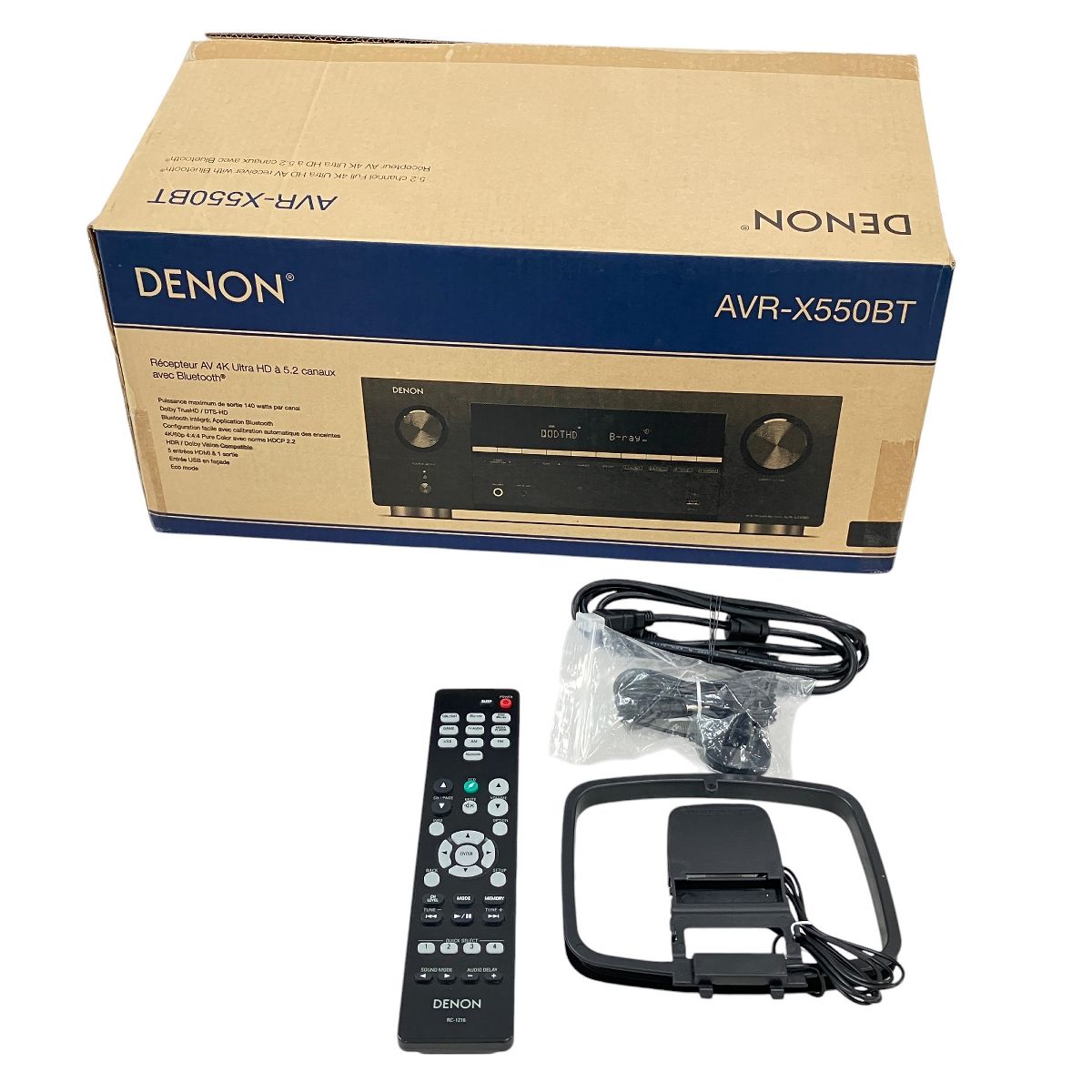 DENON AVR-X550BT AV サラウンド レシーバー アンプ 2021年製 デノン