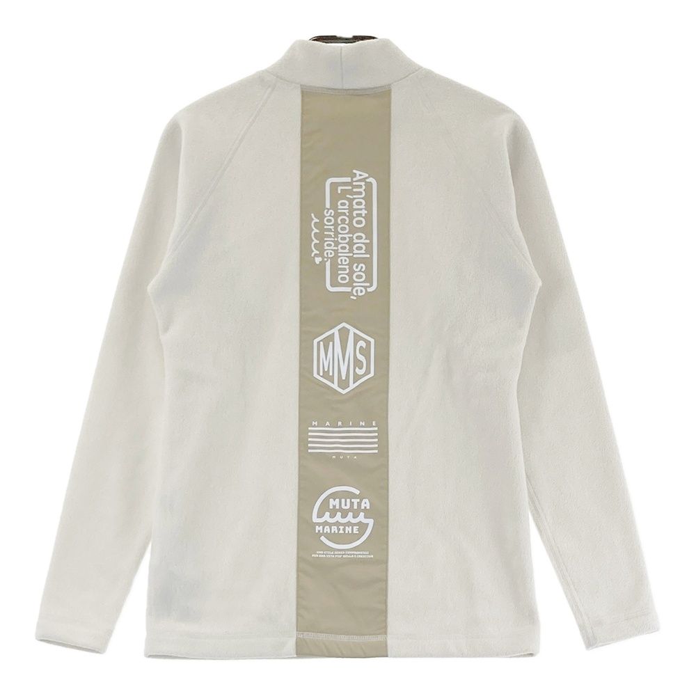 サイズ 1 MUTA MARINE ムータマリン ハイネック フリース 長袖トレーナー ホワイト系 240101482999 ゴルフウェア レディース ストスト