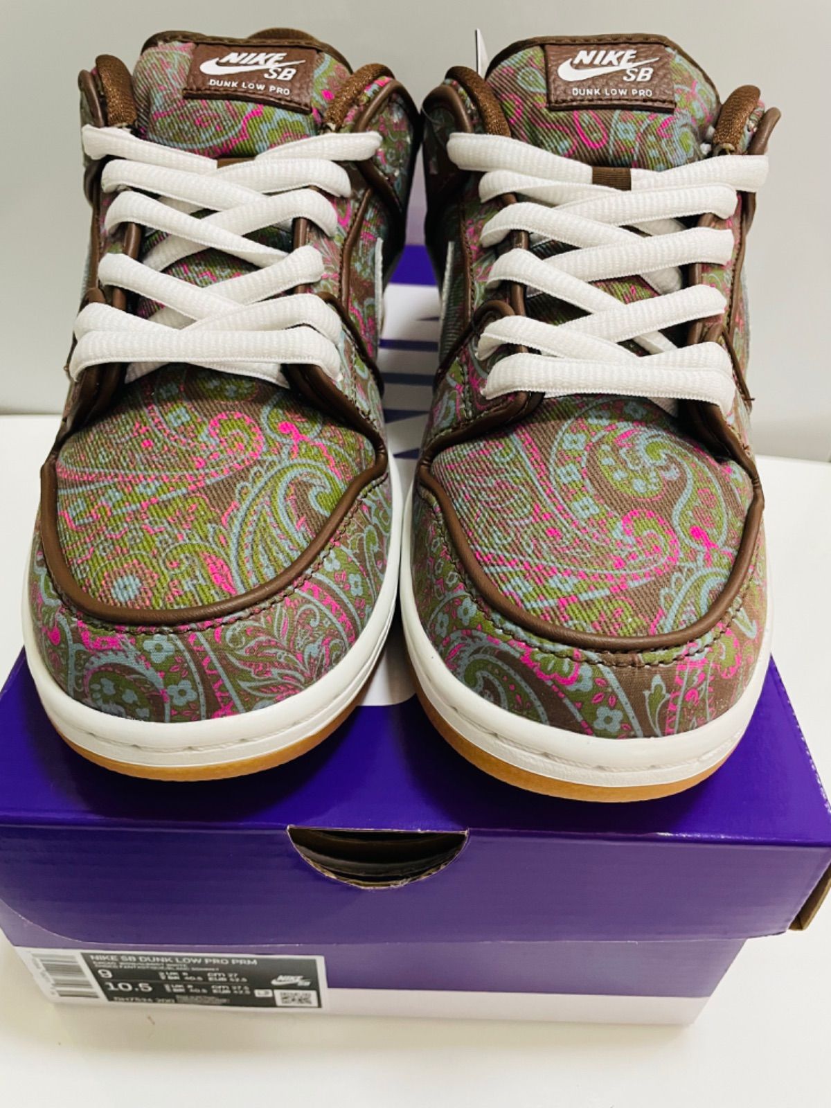 NIKE SB DUNK LOW プレミアム ブラウンペイズリー ダンクロー - メルカリ