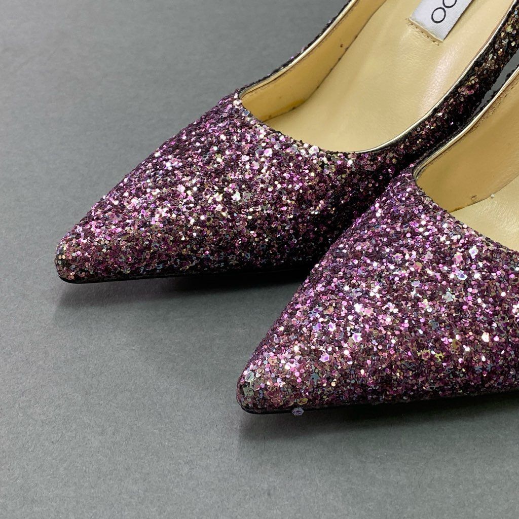 1d12 《美品》 JIMMY CHOO ジミーチュウ グリッター パンプス 1d12 《美品》 JIMMY CHOO ジミーチュウ グリッター パンプス