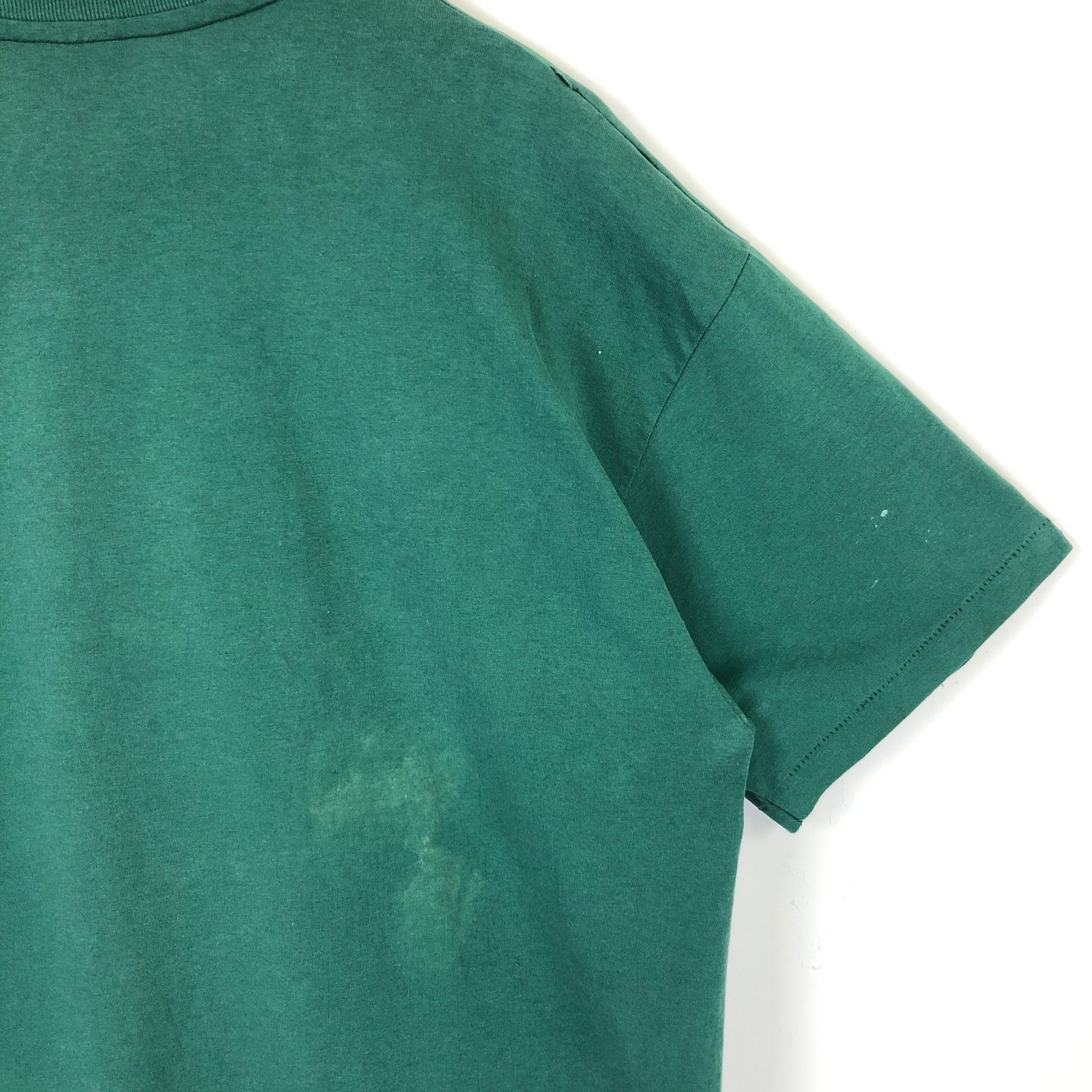 Tシャツ アニマル柄 アライグマ 80年代 古着 ヴィンテージ 緑 XL