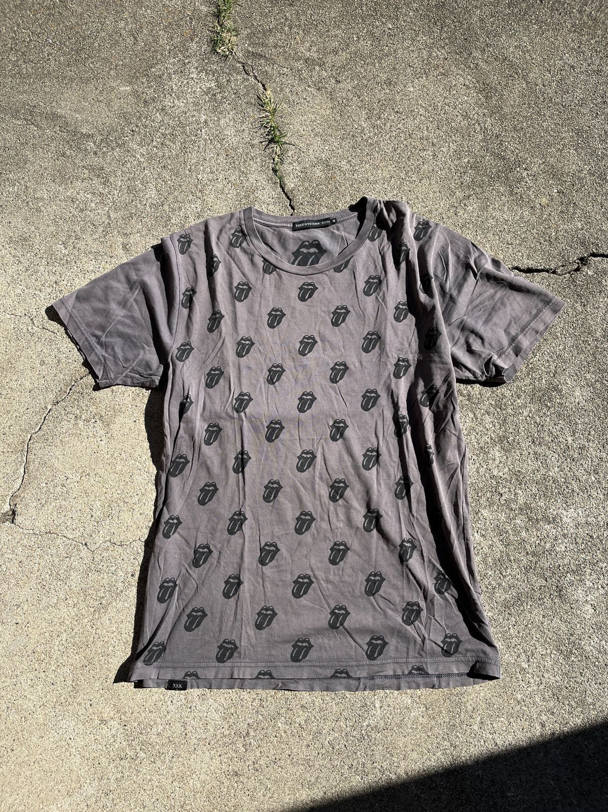 10s HYSTERIC GLAMOUR Thee Hysterics xxx The Rolling Stones Collab Ripu0026Tongue T-shirt ヒステリックグラマー ジィヒステリックトリプルエックスローリングストーンズコラボ Tシャツ