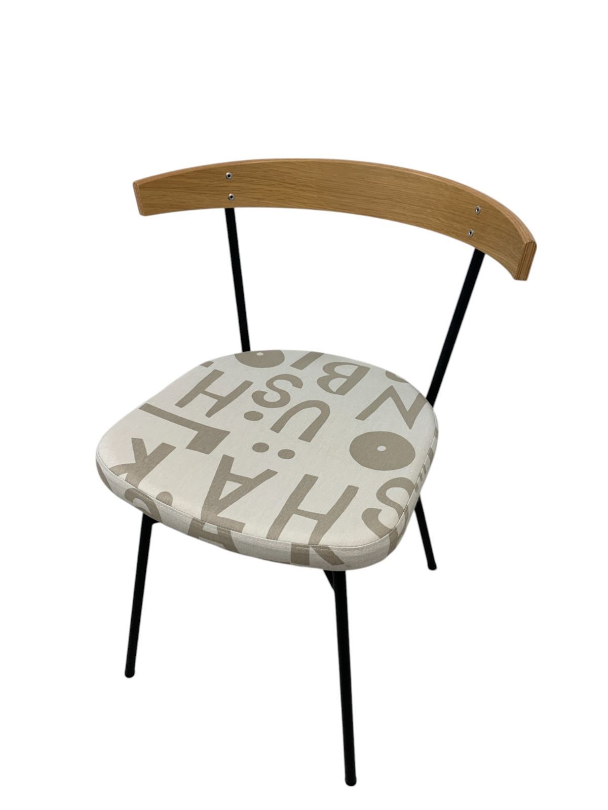 IDEE イデー FERRET CHAIR Black frame YUNOKI Alphabet 幅507 × 奥行