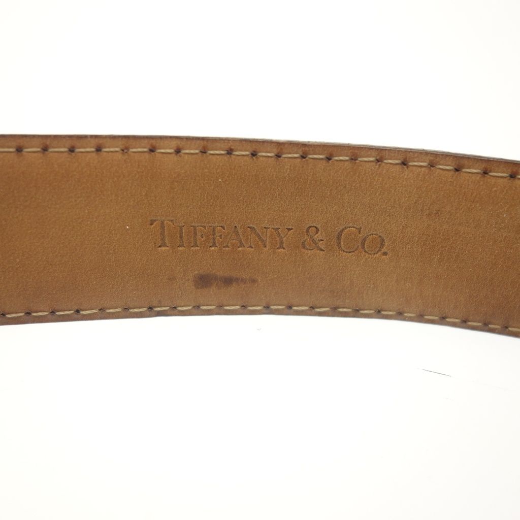 ティファニー ベルト エンジンターンスライドベルトブラッキントン9100  